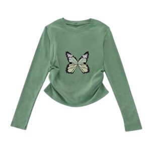 Classic Green Straight Shoulder LongSleeve