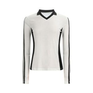 Trendy Striped Lapel Sporty LongSleeve